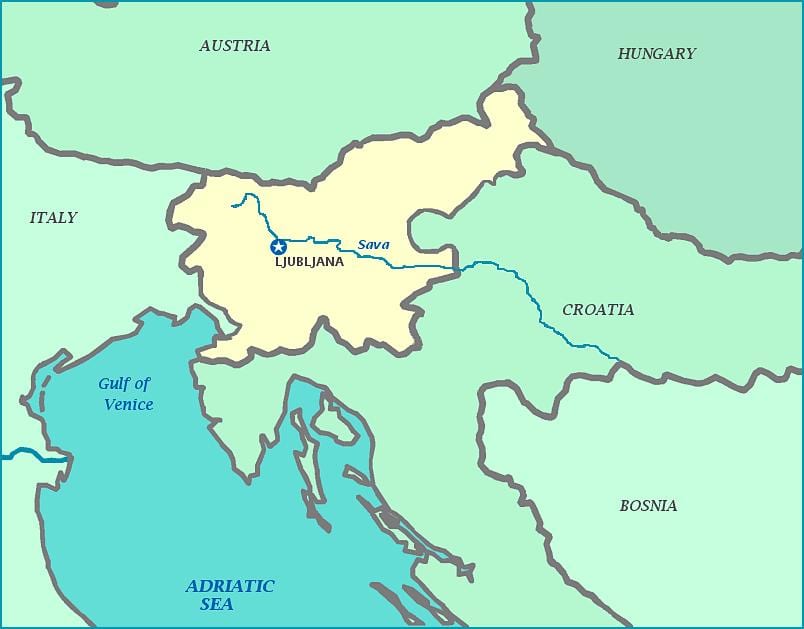 Карта Словеначке обале