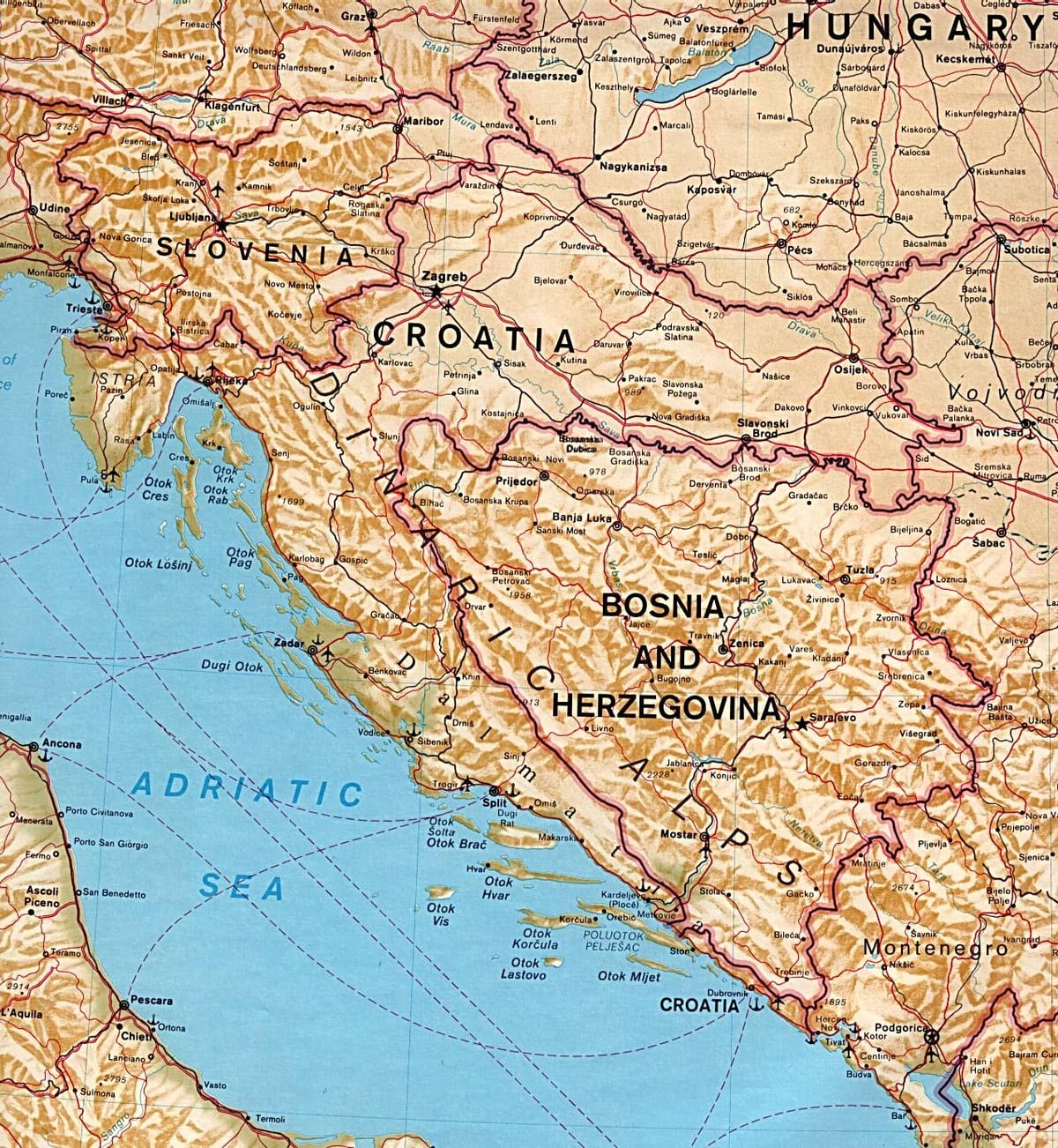 карта Словенији