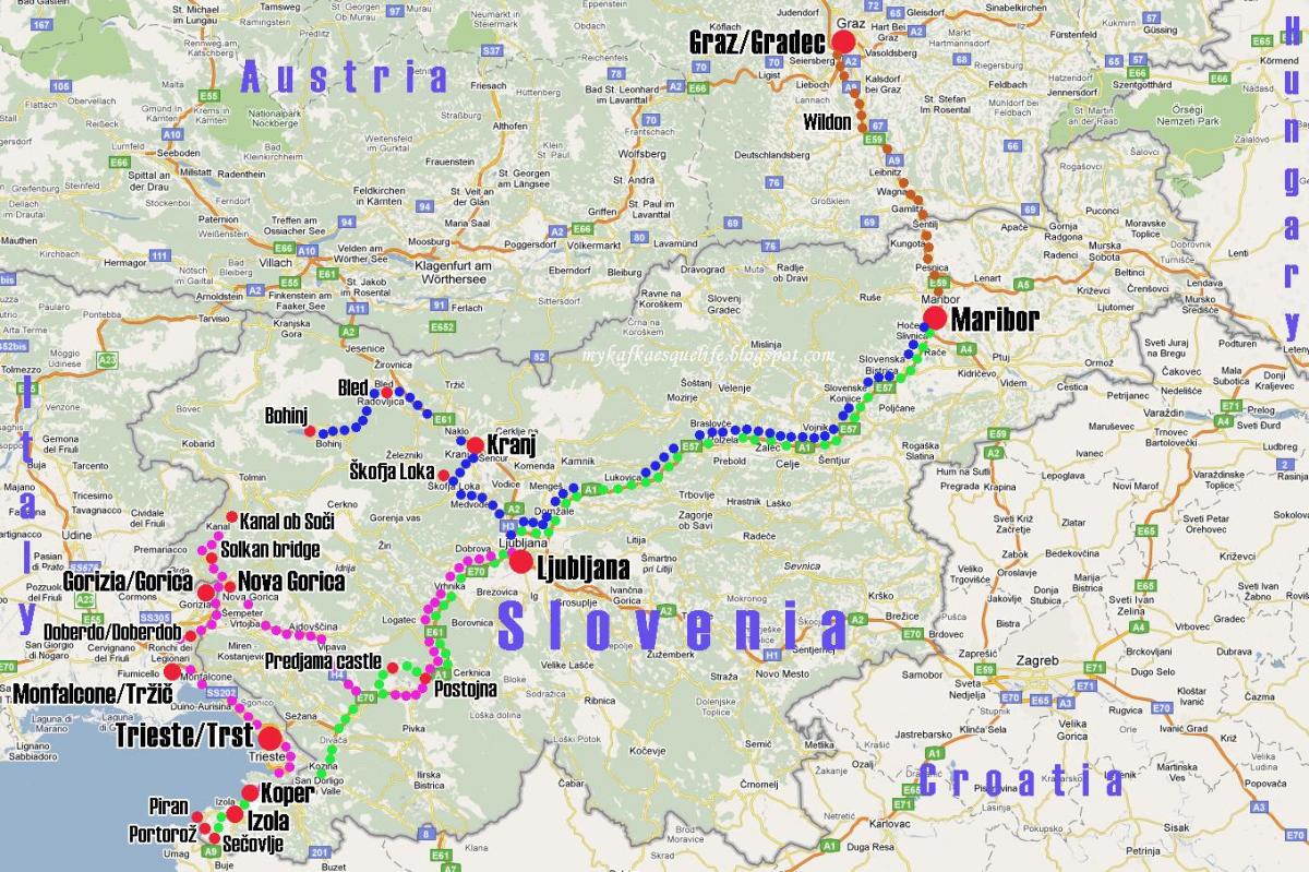 лука копер Словенија мапи
