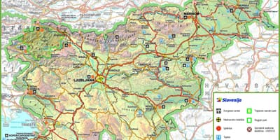 Карта Словеније путу
