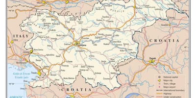 Мапа града Словеније