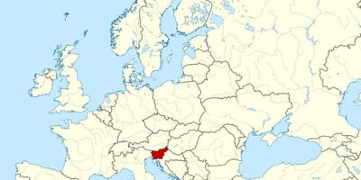 Локација Словеније на мапи света
