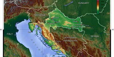 Топографска карта Словенији