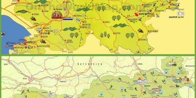 Словенија туристичка карта