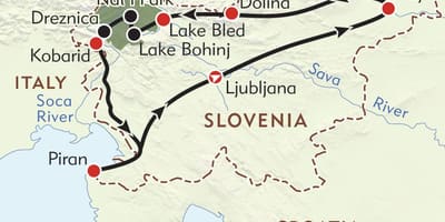 Карта пиран Словенија