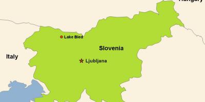Карта Љубљана Словенија